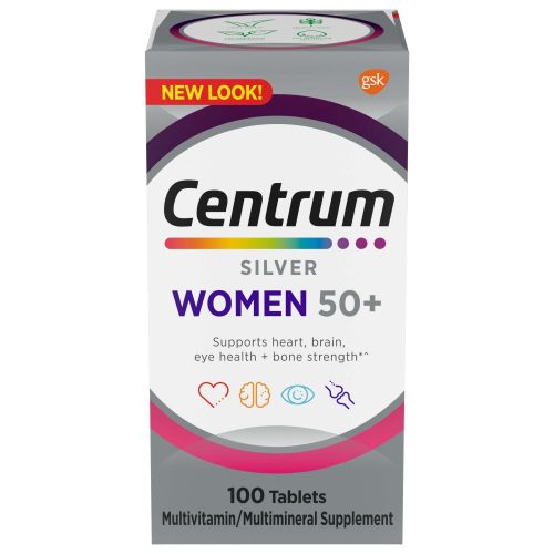 Centrum Silver Multivitamins for Women Over 50; Multimineral Supplement; 100 Count Centrum Silver Multivitamins for Women Over 50; Multimineral Supplement; 100 Count