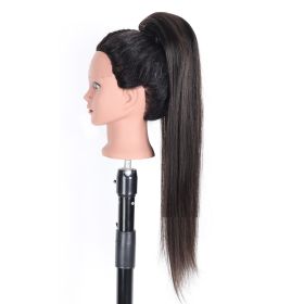 Drawstring Straight Hair Wig Ponytail Braids (Option: 1B-26inch)