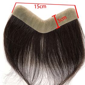 Front Men Toupee Human Hair Piece For15CM (Option: Style3)